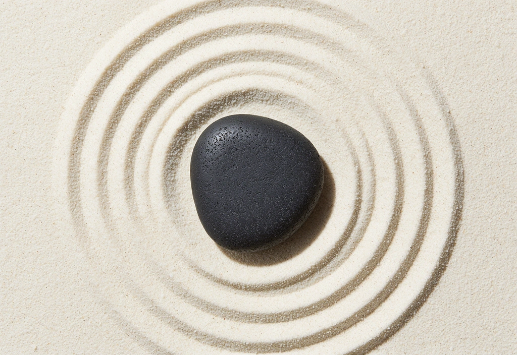 Minimalist Zen stone